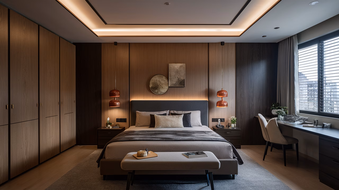 Soft lighting for cozy HDB bedroom Soft lighting for cozy HDB bedroom