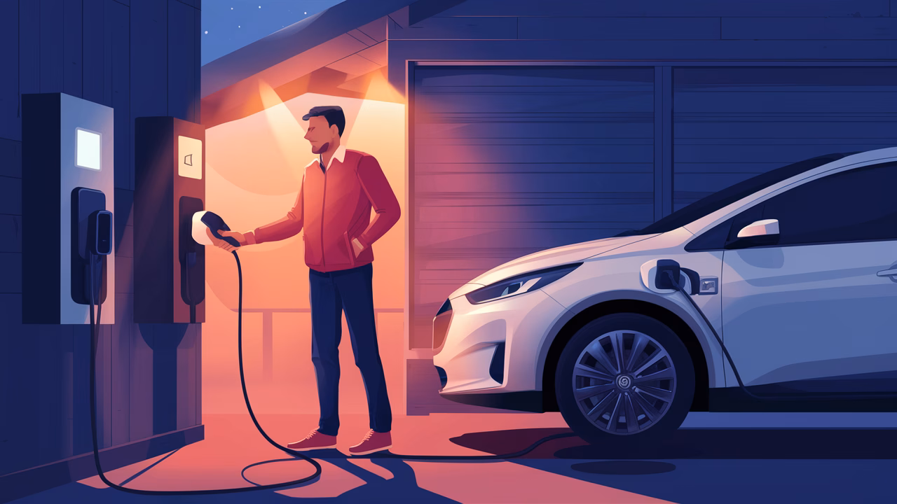 EV charger benefits diagram EV charger benefits diagram