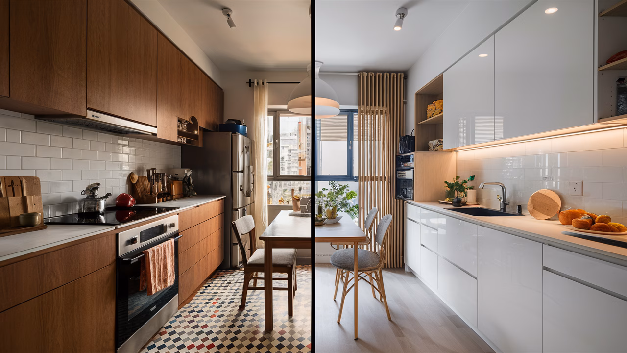 HDB kitchen transformation ideas Modern HDB kitchen renovation