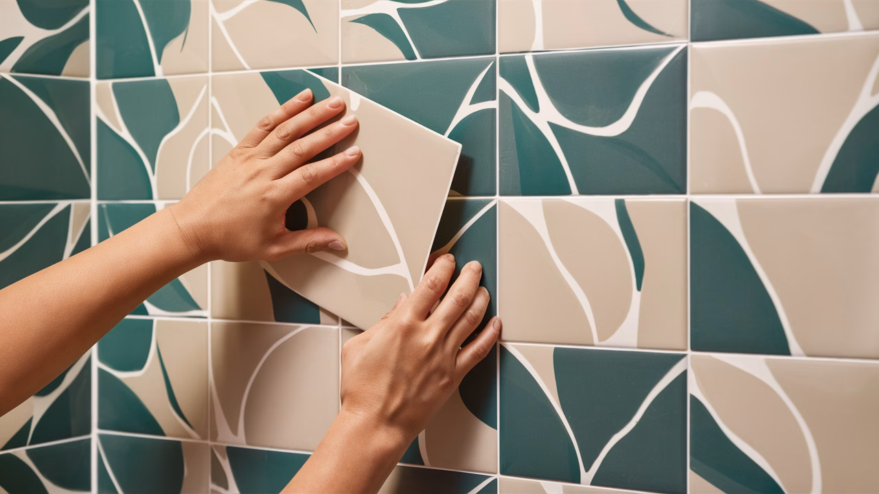 Easy peel and stick tile benefits Installing bathroom peel and stick tiles