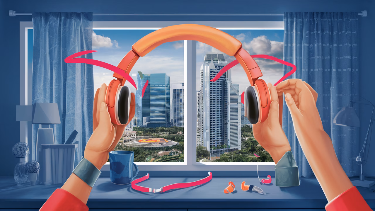 Noise reducing gear for HDB Noise reduction products for HDB