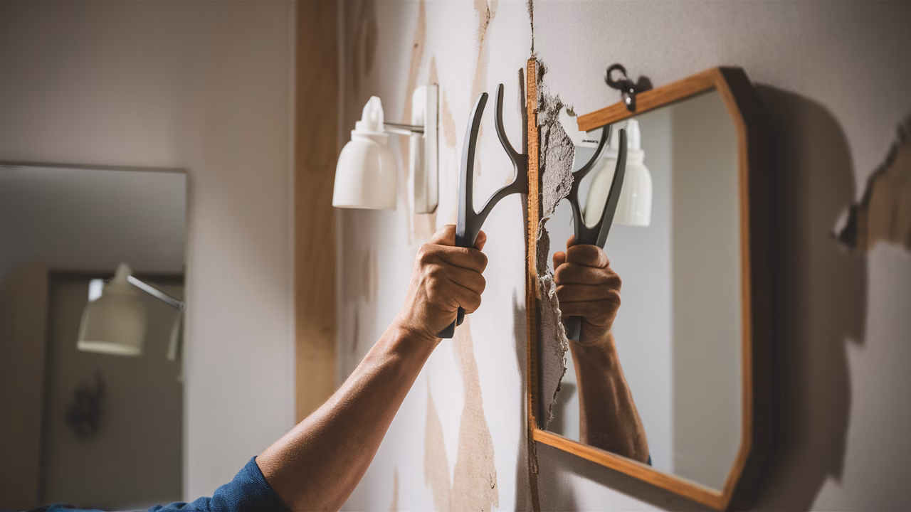 Tips to avoid wall damage during mirror removal Prevent wall damage