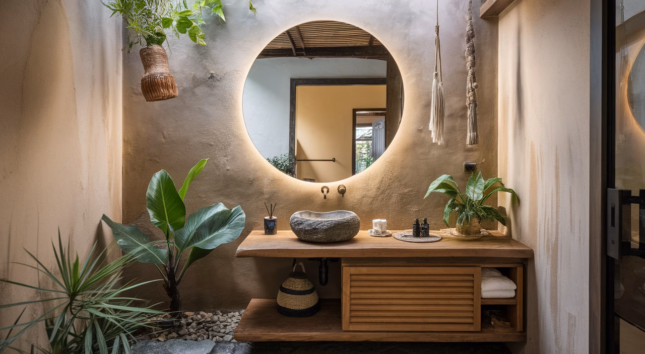 Creating a bathroom sanctuary Serene Wabi Sabi bathroom